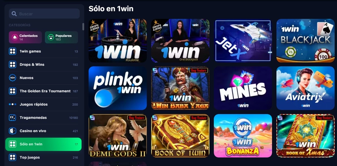 1win juegos de apuestas