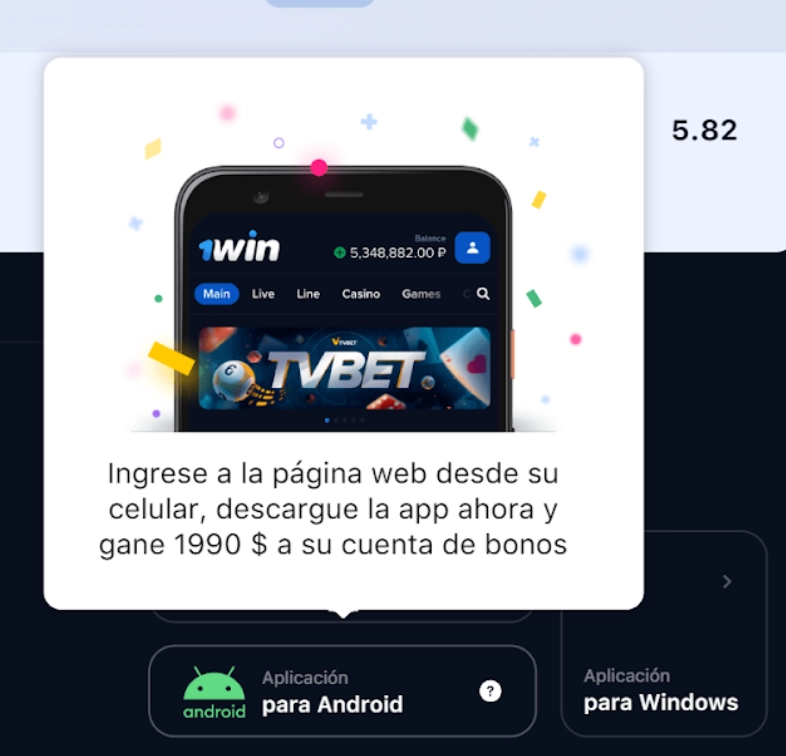 1win para android